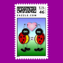Love Bugs Postage stamps