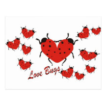 Love Bugs Postcard