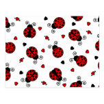 Love Bugs Red Ladybugs Post Card