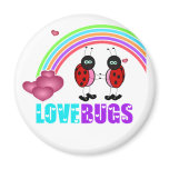 Love bugs Valentine's Day Hard Back Magnet