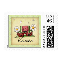 Love Bugs Wedding Postage Stamp