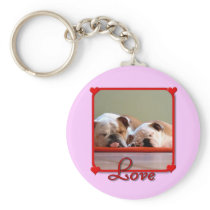 Love Bulldogs keychain