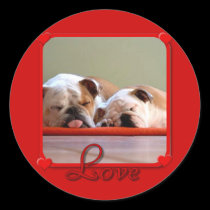 Love Bulldogs stickers stickers