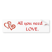 Love bumper stickers by MaximsAndMore Love bumper stickers