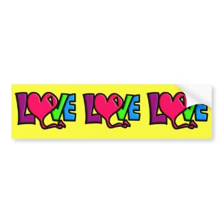 LOVE bumpersticker