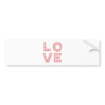 LOVE bumper stickers