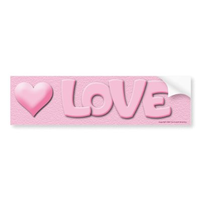 Love Bumper Sticker by screwballgraphics