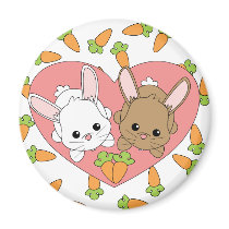 Love Bunnies magnets