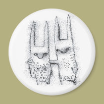 Love Bunnies magnets