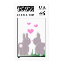 Love bunnies postage by ickledink Love bunnies postage