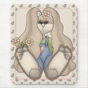 Love Bunny Mousepad by berkeleygirlforever Love Bunny Mousepad