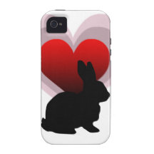 Love bunny rabbit - customisable Case-Mate iPhone 4 covers