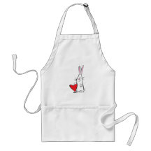 Love Bunny Valentine Aprons