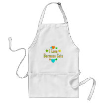 Love Burmese Cats aprons by MyFavoriteCat Love Burmese Cats aprons