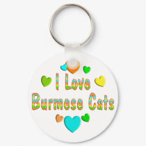 Love Burmese Cats keychains by MyFavoriteCat Love Burmese Cats keychains