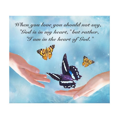 Love by Kahlil Gibran wrappedcanvas