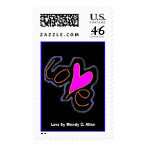 Love by Wendy C. Allen postage