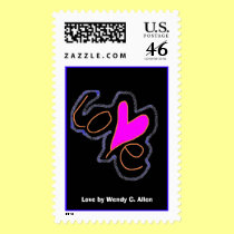 Love by Wendy C. Allen postage