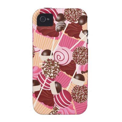 Love Cake Pops and Cupcakes iPhone4 Cover Vibe iPhone 4 Cases
