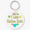 Love Calico Cats keychains by MyFavoriteCat Love Calico Cats keychains
