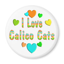 Love Calico Cats magnets