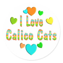 Love Calico Cats stickers