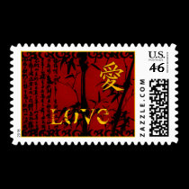 Love Calligraphy Postage stamps