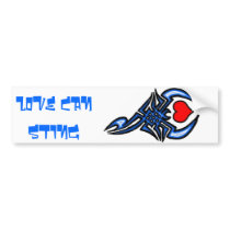 LOVE CAN STING bumper stickers by mayhem11669 LOVE CAN STING bumper stickers