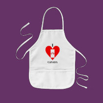 LOVE CANADA aprons