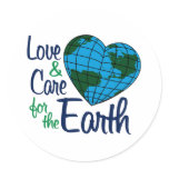 Love & Care for the Earth stickers