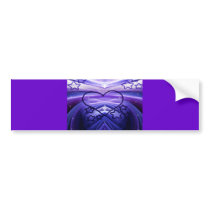 Love Cares,Purple Heart_ Bumper Stickers