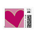 Love Cartoon Heart Wedding Postage postage by bridalboutique Love Cartoon Heart Wedding Postage postage