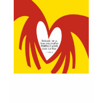 Love Casts Out Fear - Patch w/back message t-shirts