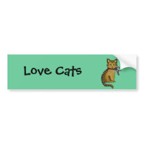 Love Cats bumper stickers
