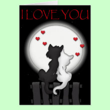 I Love You - Love Cats Card