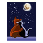 Love cats postcard