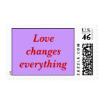 Love changes everything stamps