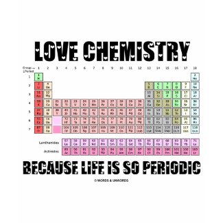 Love Chemistry Because Life Is So Periodic shirt