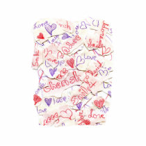 Love Cherish Adore Red and Purple Collage Photo Cutouts