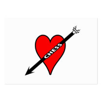 Love Chess Heart Business Card Templates