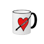 Love Chess Heart Mugs