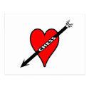 Love Chess Heart Postcards