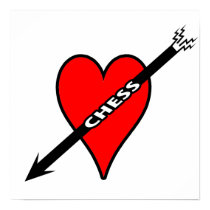 Love Chess Heart Posters