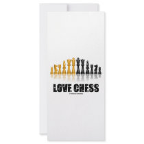 Love Chess Personalized Rack Card