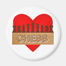Love chess refrigerator magnet