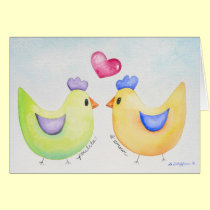 Love Chickens card