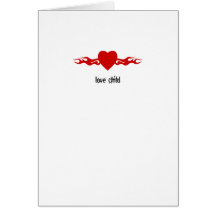 Love Child Birth Announcement Greeting Card