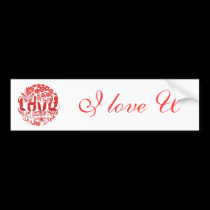 love circle bumper stickers
