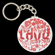 love circle keychains