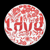 love circle magnets